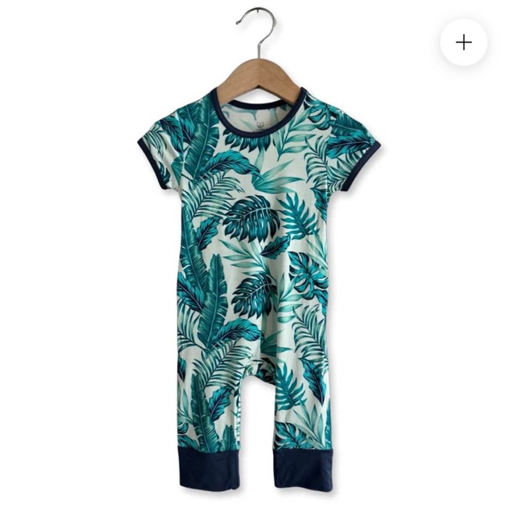 Monstera short long romper